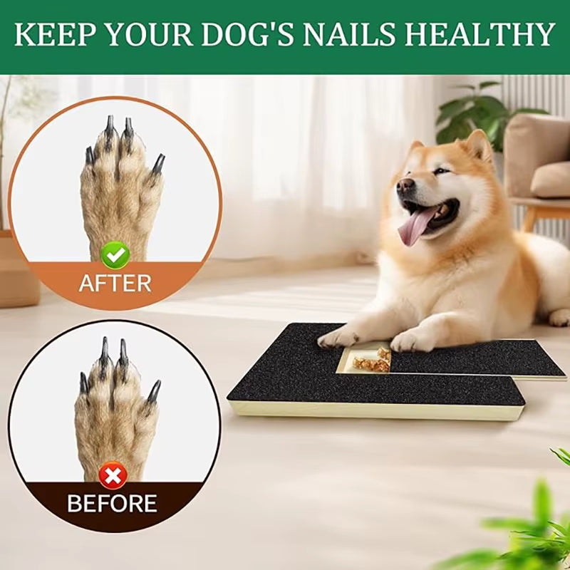 Pet Nail File Board Dog Paw Nail Scratch Pad Trimming Emery Sandpaper Filing Scratch Board Polish Pads