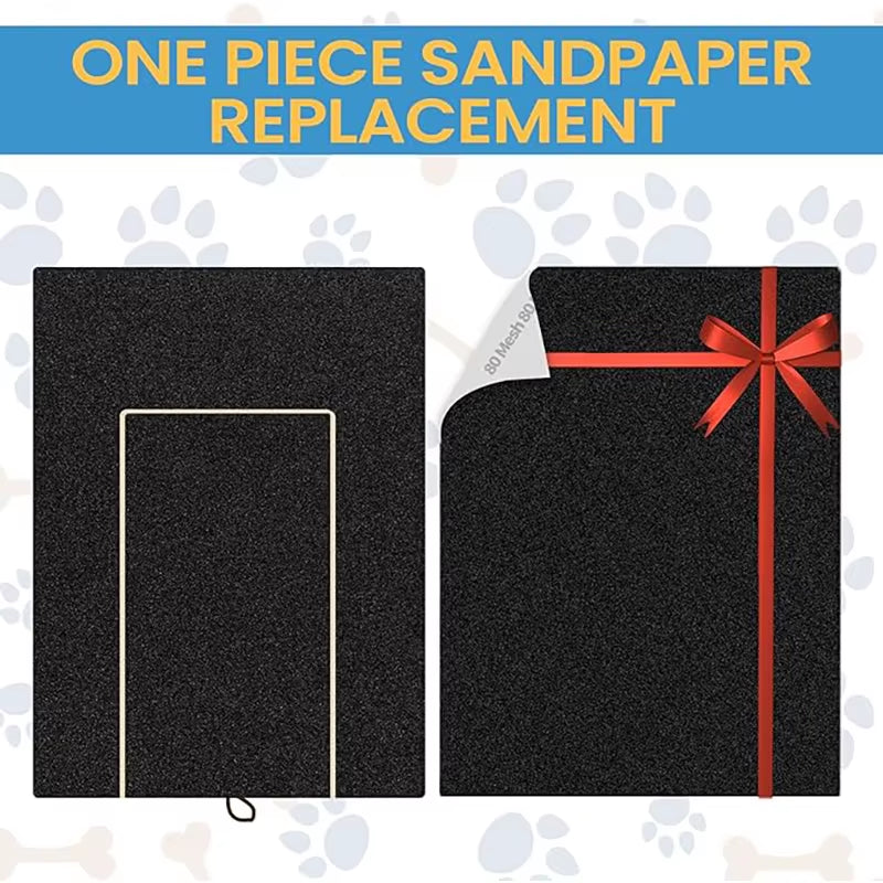 Pet Nail File Board Dog Paw Nail Scratch Pad Trimming Emery Sandpaper Filing Scratch Board Polish Pads
