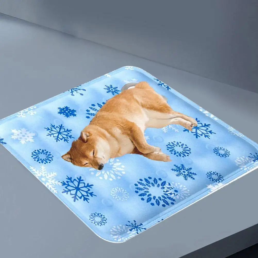 Pad Summer Cooling Dog Cold Mat Kitten Pet Ice Silk Mat Breathable Small Large Dog Pet Mat Cooling Supplies S/M/L Pet Ice Pad