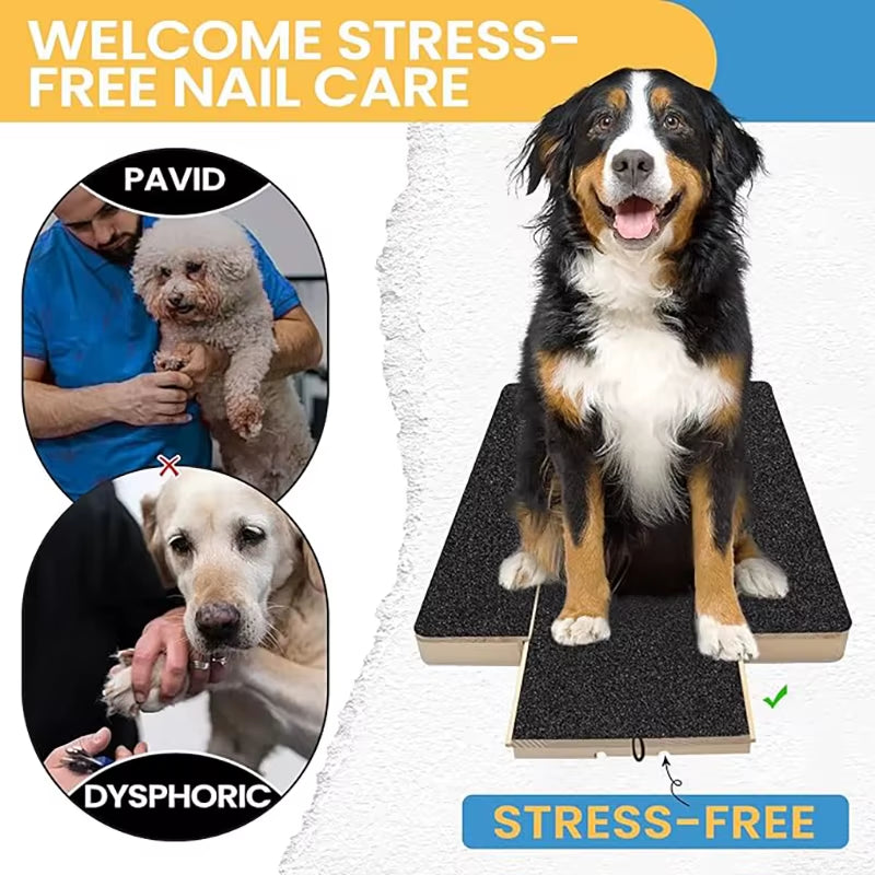 Pet Nail File Board Dog Paw Nail Scratch Pad Trimming Emery Sandpaper Filing Scratch Board Polish Pads